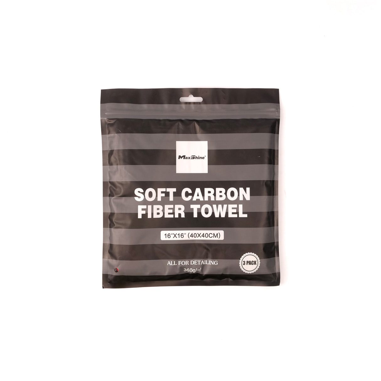 Maxshine Carbon Glasklud 40x40cm 360GSM 3 stk