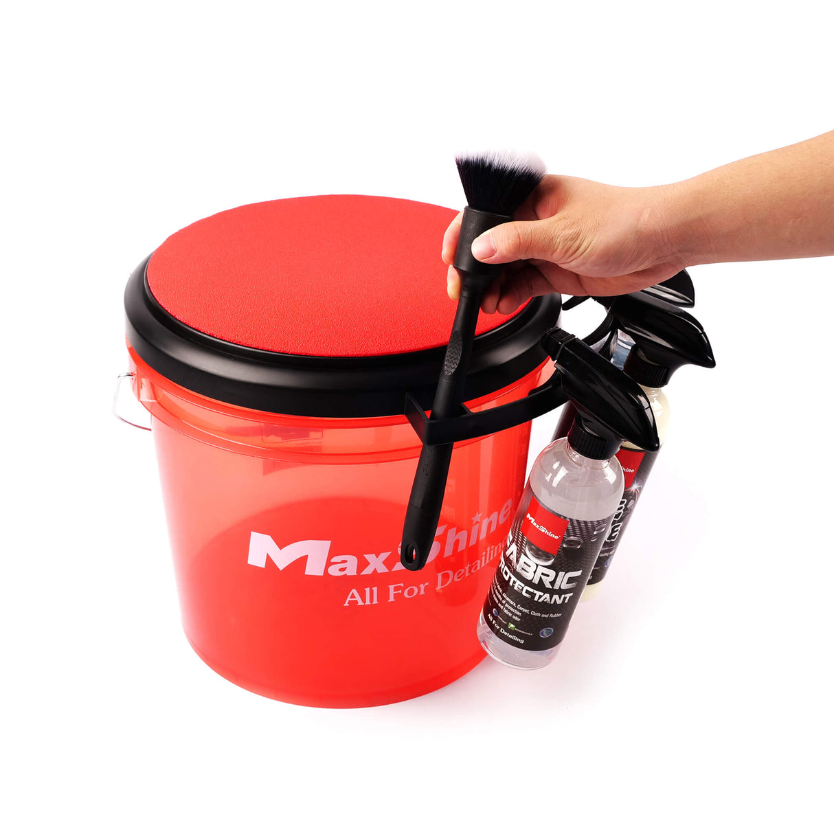 Maxshine Multifunktions sæde t. Spand - Rød